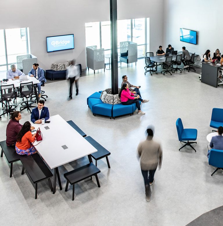 Inside the eBridge Center innovation hub in Brownsville