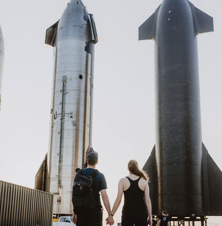 SpaceX launch viewing site near Brownsville